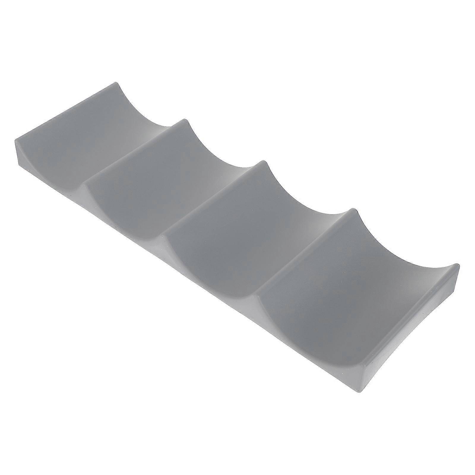 Dark Grey Wine Rack for Storage Made of PP Material Holds 4 Bottles Perfect for Home Kitchen Pantry 2 Pcs