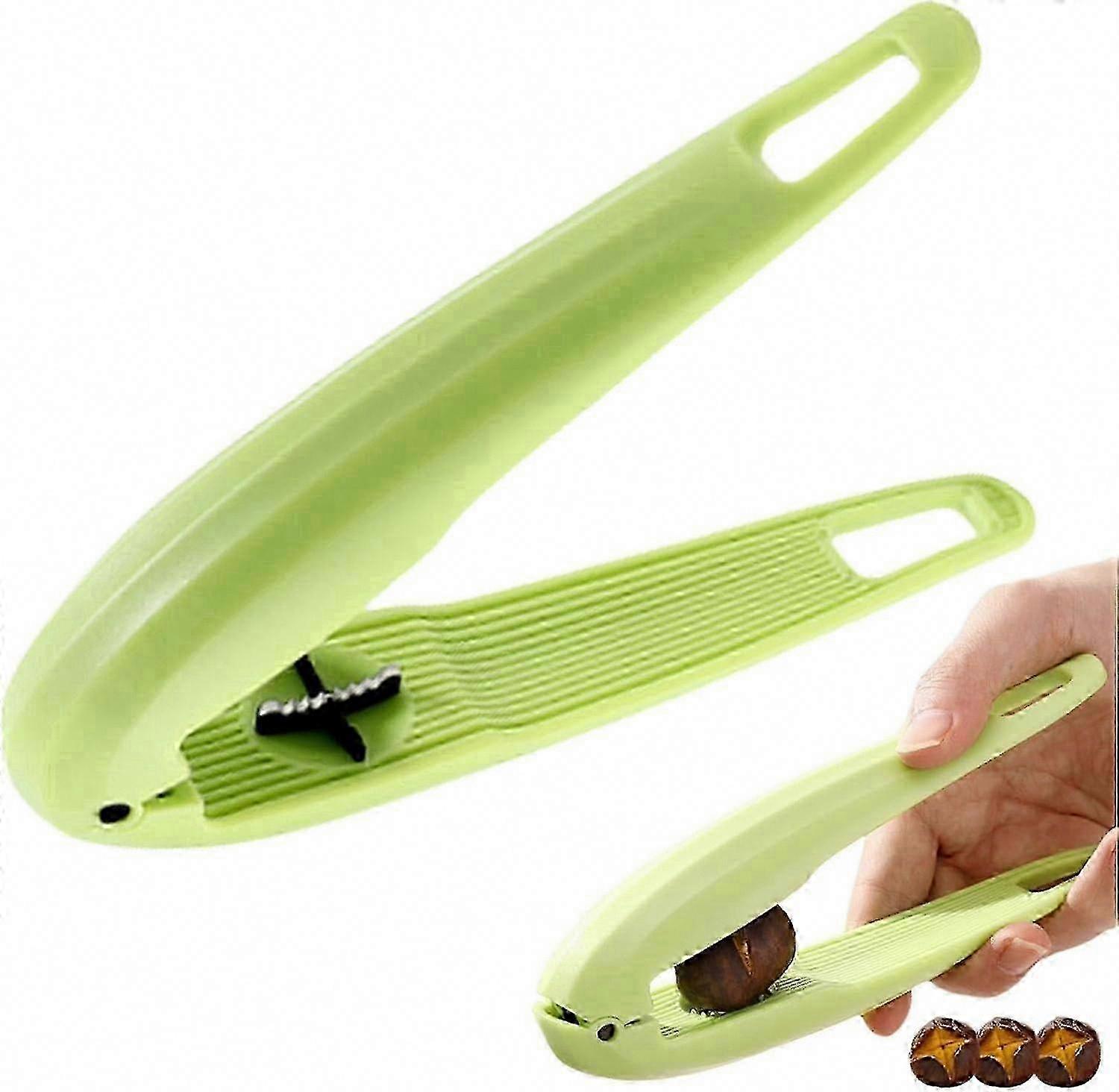 Multifunctional Chestnut Peeler & Nut Cracker Tool - Dried Fruit Cutter, Chestnut Opener Clip for Easy Shelling