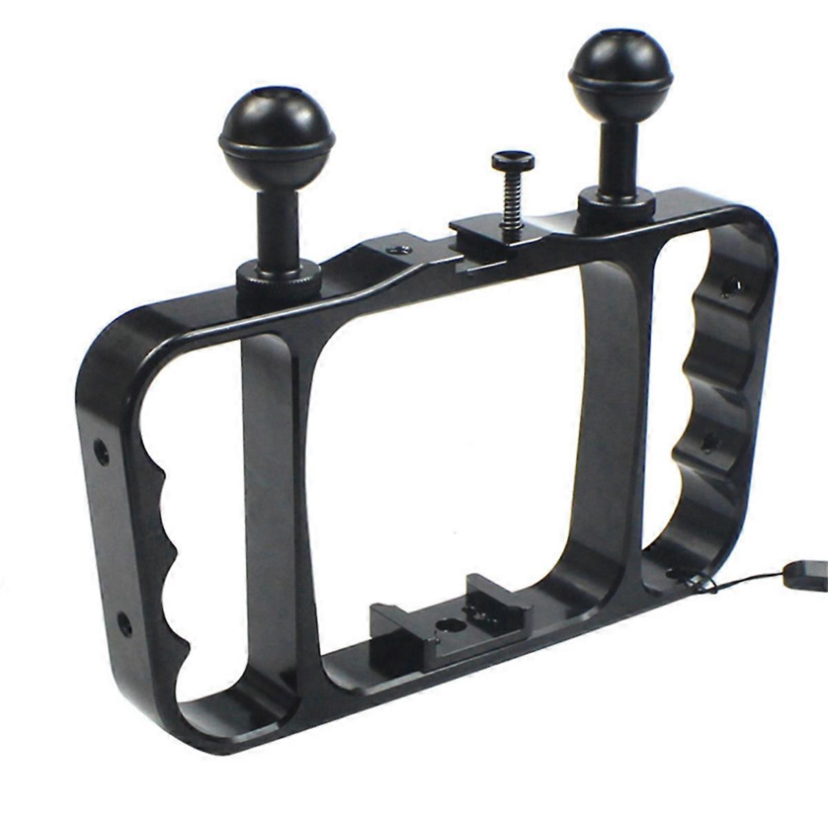 Underwater Action Camera Diving Rig Dual Handheld Diving Bracket Flashlight Stand Selfie Stick Stab