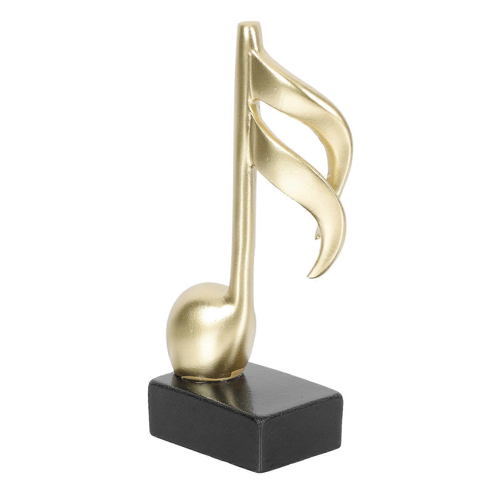 Synthetic Resin Music Trophy Note Shape Trophy for Classroom Rewards 16x6.5cm 1Pack