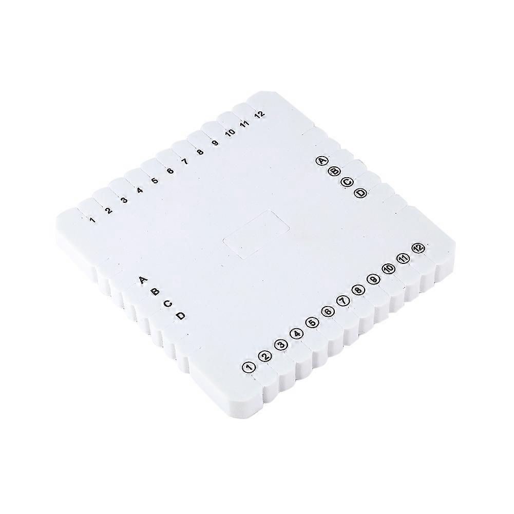 White Square EVA Foam Thread Disk Placă de împletitură placă împletită (105mm)