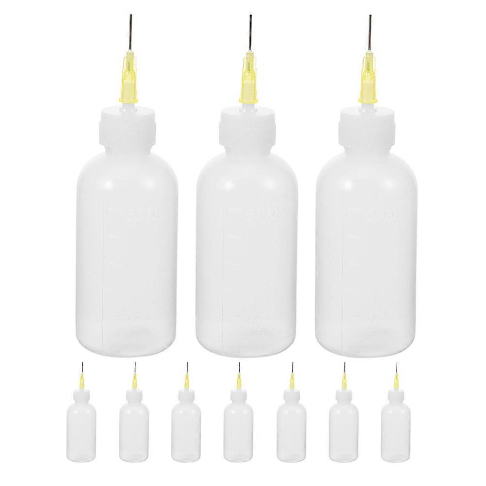 10pcs Precision Tip Glaze Squeeze Bottles for Underglazing Fine Tip Applicator for Pottery Artists and