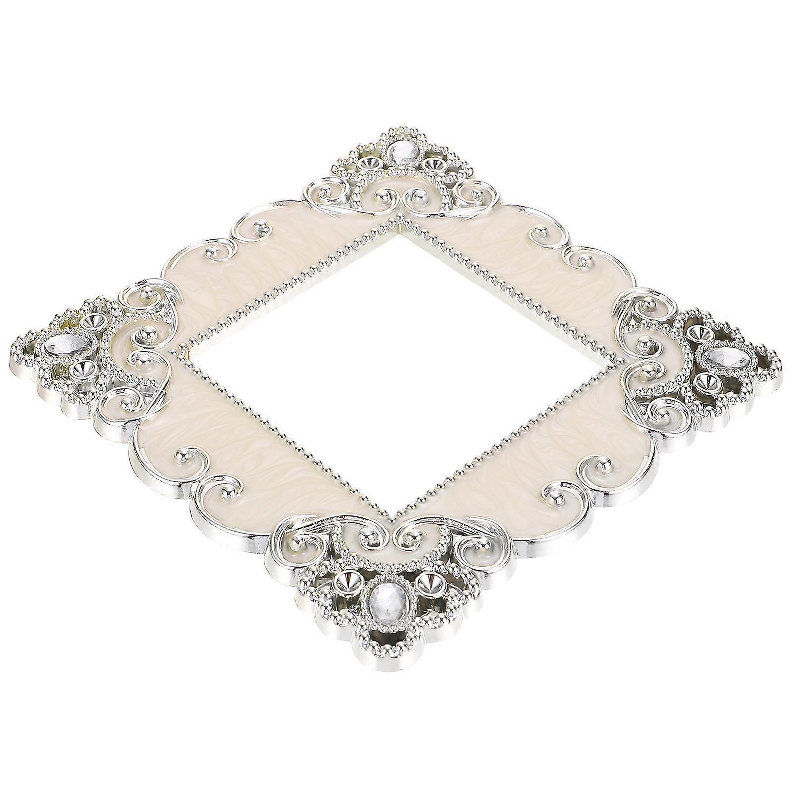 Outlet Plate Rhinestone Wall Plate Decoration Acrylic Kitchen 2Pcs