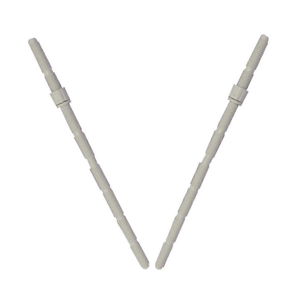 Toilet Push Button Rods Dual Flush Button Toilet Parts Cylindrical Shape White 19.00X1.00X1.00cm 2Pcs