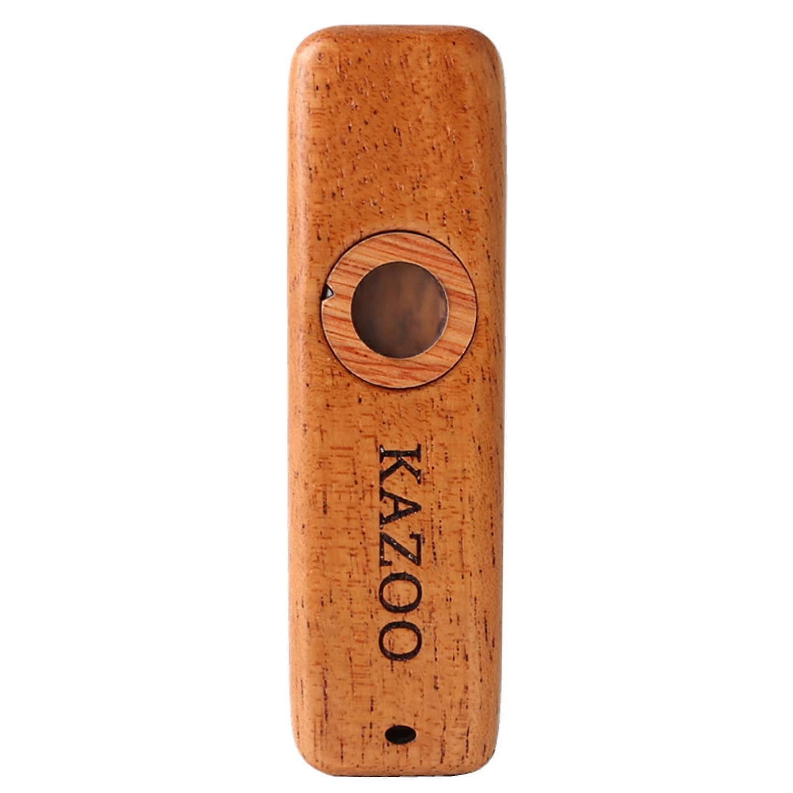Kazoo wooden flute instrument, kazoo guitar, partner harmonica, simple and fun, music lovers, instrumental accompaniment, square style.