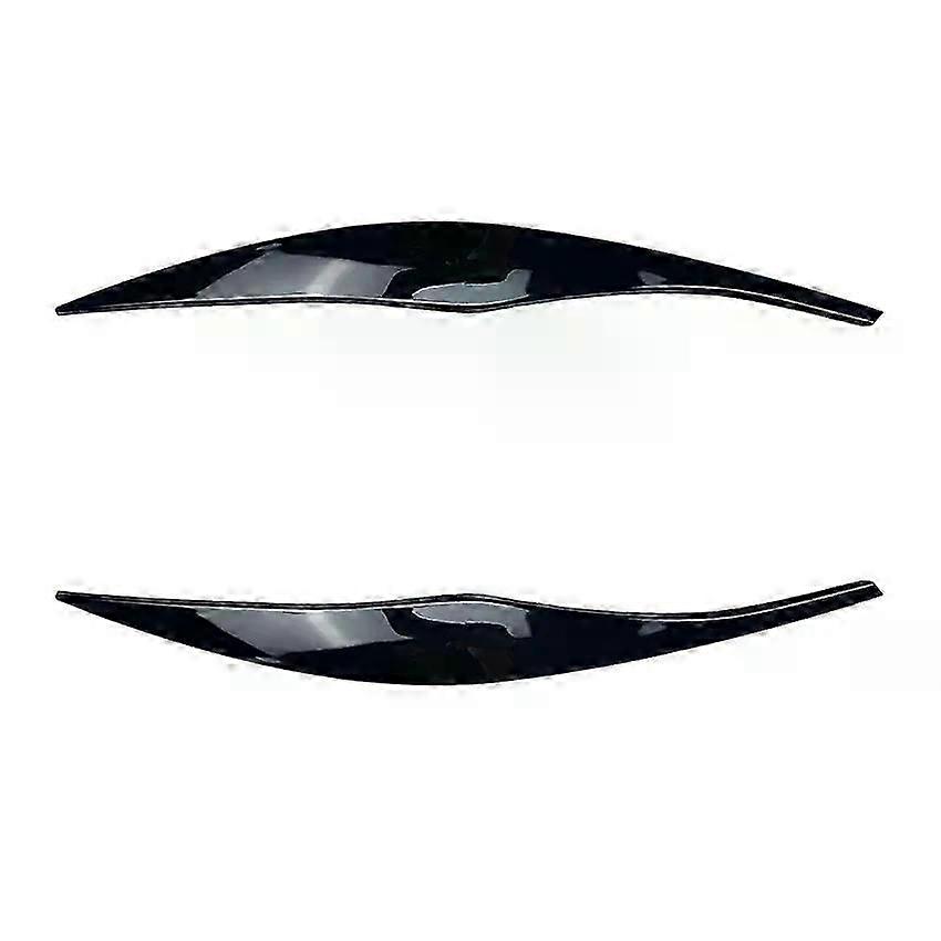 ABS Gloss Black Headlight Eyebrows Eyelid Fit For BMW 3 Series E90 E91 2005 2006 2007 2008 2009 2010 2011 Sedan / Touring Stickers