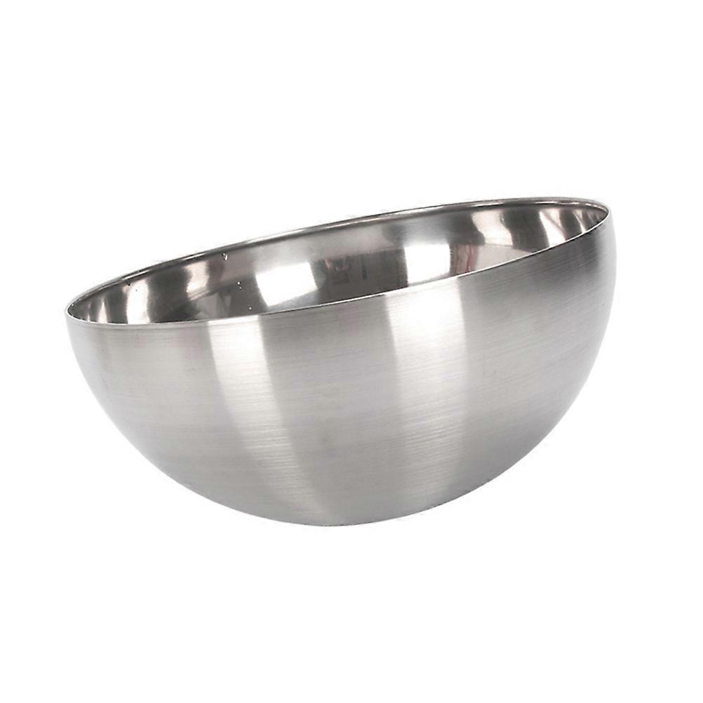 Stainless Steel Salad Bowl Hemispherical Mixing Bowls Egg Beating Container Soup Bowl 20*9cm
