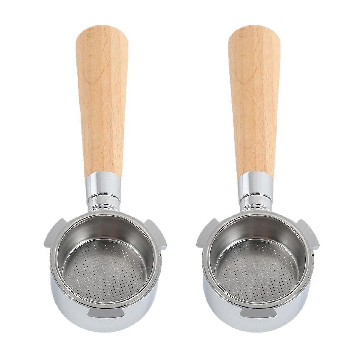 2X Coffee Bottomless Portafilter for EC680/EC685 Filter 51MM Replacement Filter Basket Coffee Access