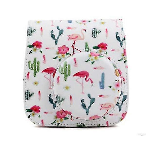 תיק מצלמה מגן עם רצועת כתף לפוג'י פוג'יפילם אינסטקס מיני 8/8+/9 (לבן)