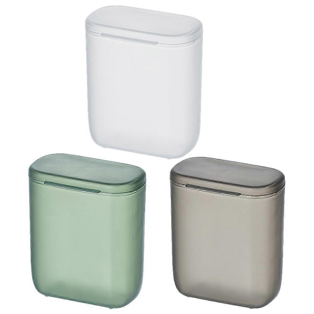 3pcs Transparent Plastic Storage Boxes with Lids – Portable Organizers for Earphones, Cables & Small Accessories – Ideal for Travel, Office &