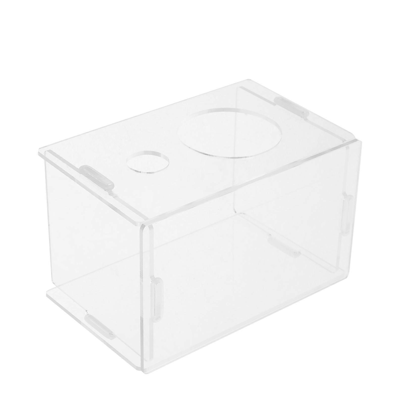 Transparent Hamster Shelter House Small Hideout for Guinea Pigs and Small Animals Decorative Habitat Easy to Clean Protective Hideaway for Small Cages