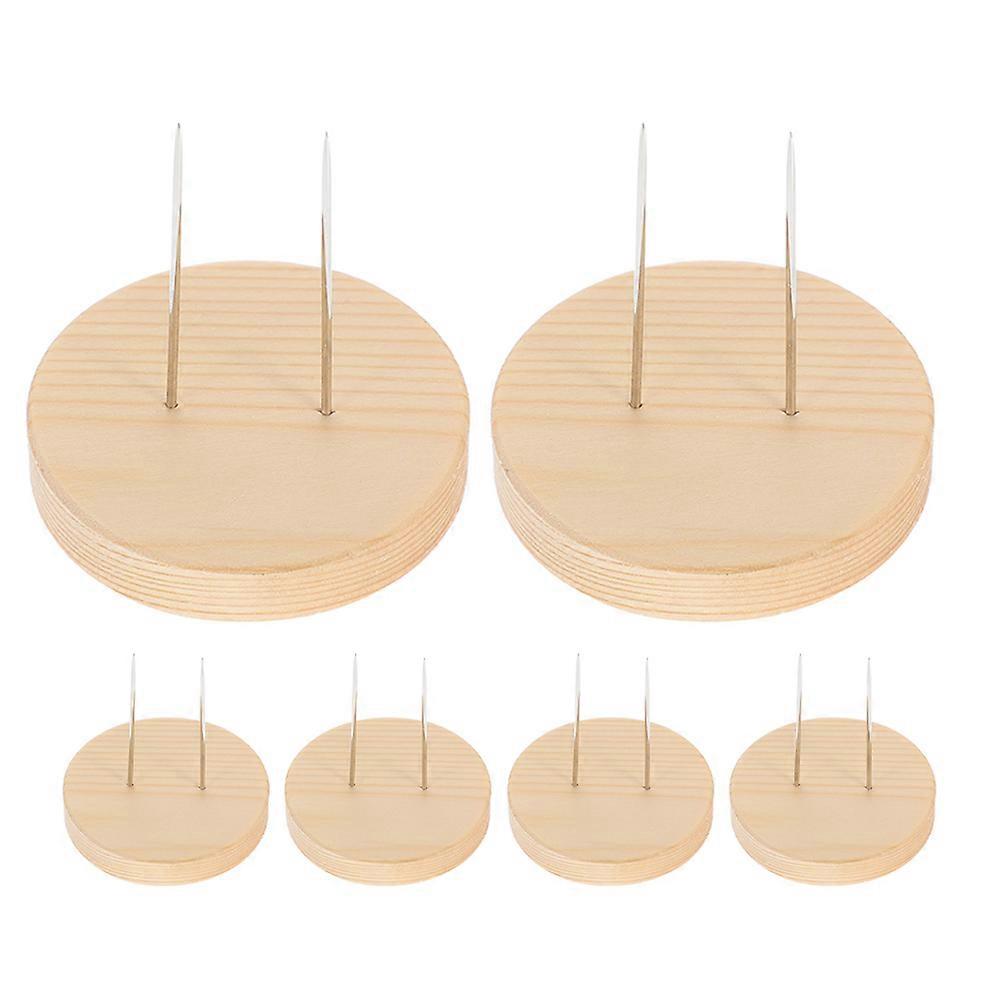 6pcs Wooden Doll Display Stand Handcrafted for Stable Support Crochet Puppet Showcasing Holder
