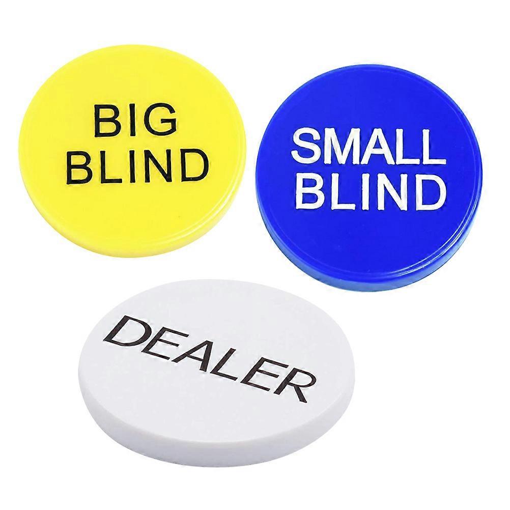 Counting Chips Tokens 3Pcs Professional Look Game Accessory For Tournaments Bright Colors
