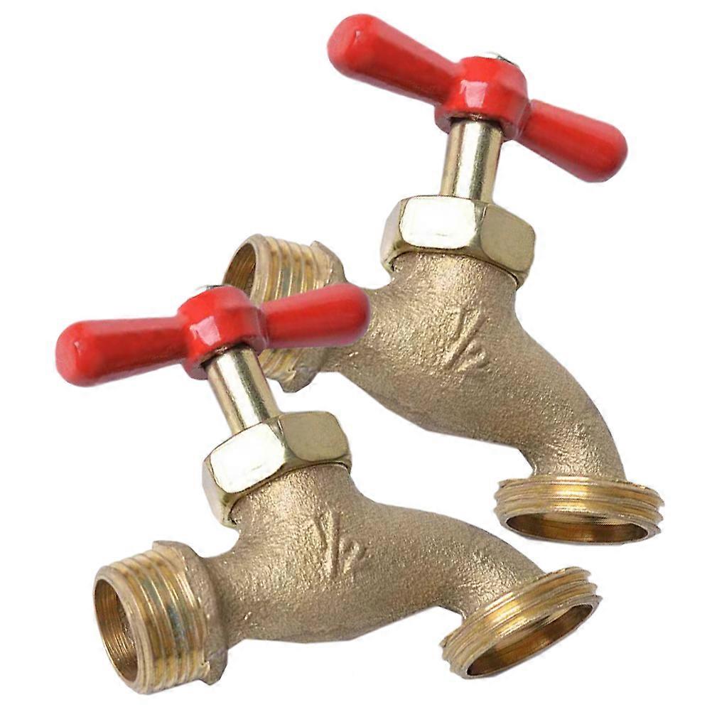 Antique Metal Garden Faucet 2pcs Set – Durable Water Spigot with Unique Handle for Garden and Bathtubs, Easy to Install and Replace for Outdoor Use
