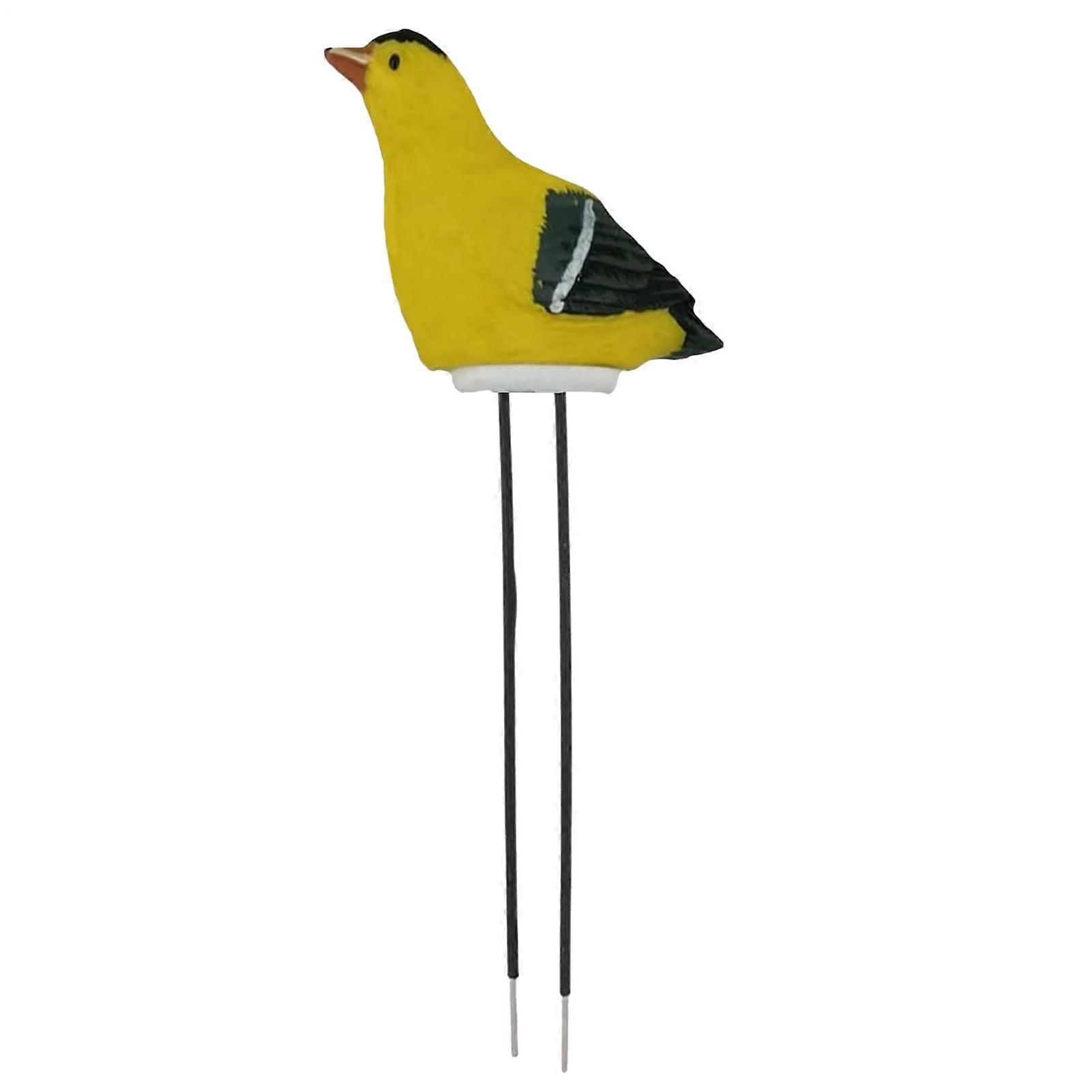 Soil Moisture Meter Bird-Shaped Sensor For Plants Epoxy Resin Smart Hygrometer For Lawn Indoor Greenhouse Yellow