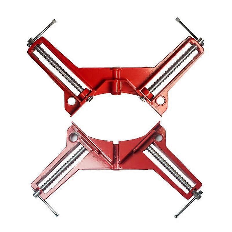 Angle Tensioner 2 Pieces 90 Degree Metal Corner Clamp for Glass Fish Tank, Photo Frame, Woodworking Reinforcement Tool