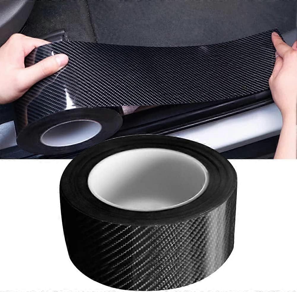 Carbon Fiber Car Sticker, Car Door Sill Protector Anti-Kick Guard Bump