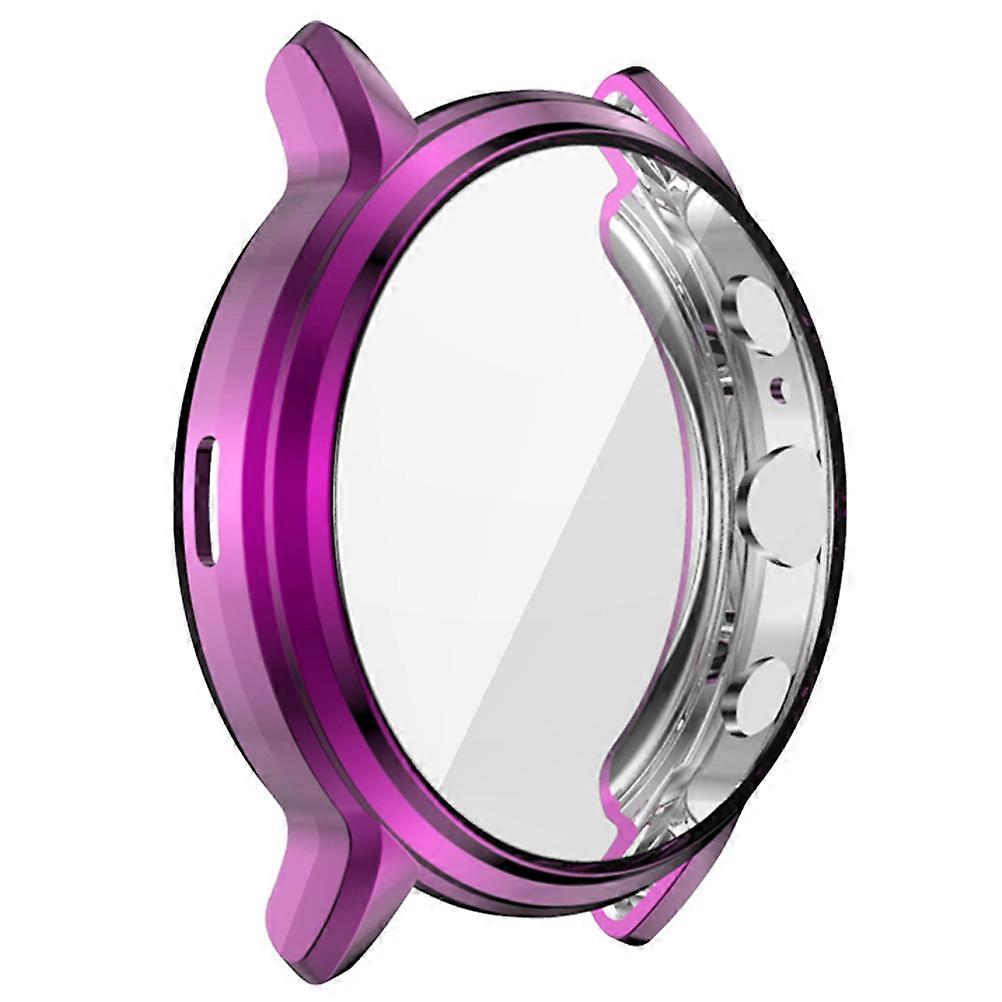 Purple TPU Watch Protective Case for Gen 5 HR Dust and Scratch Resistant Lightweight Full Cover