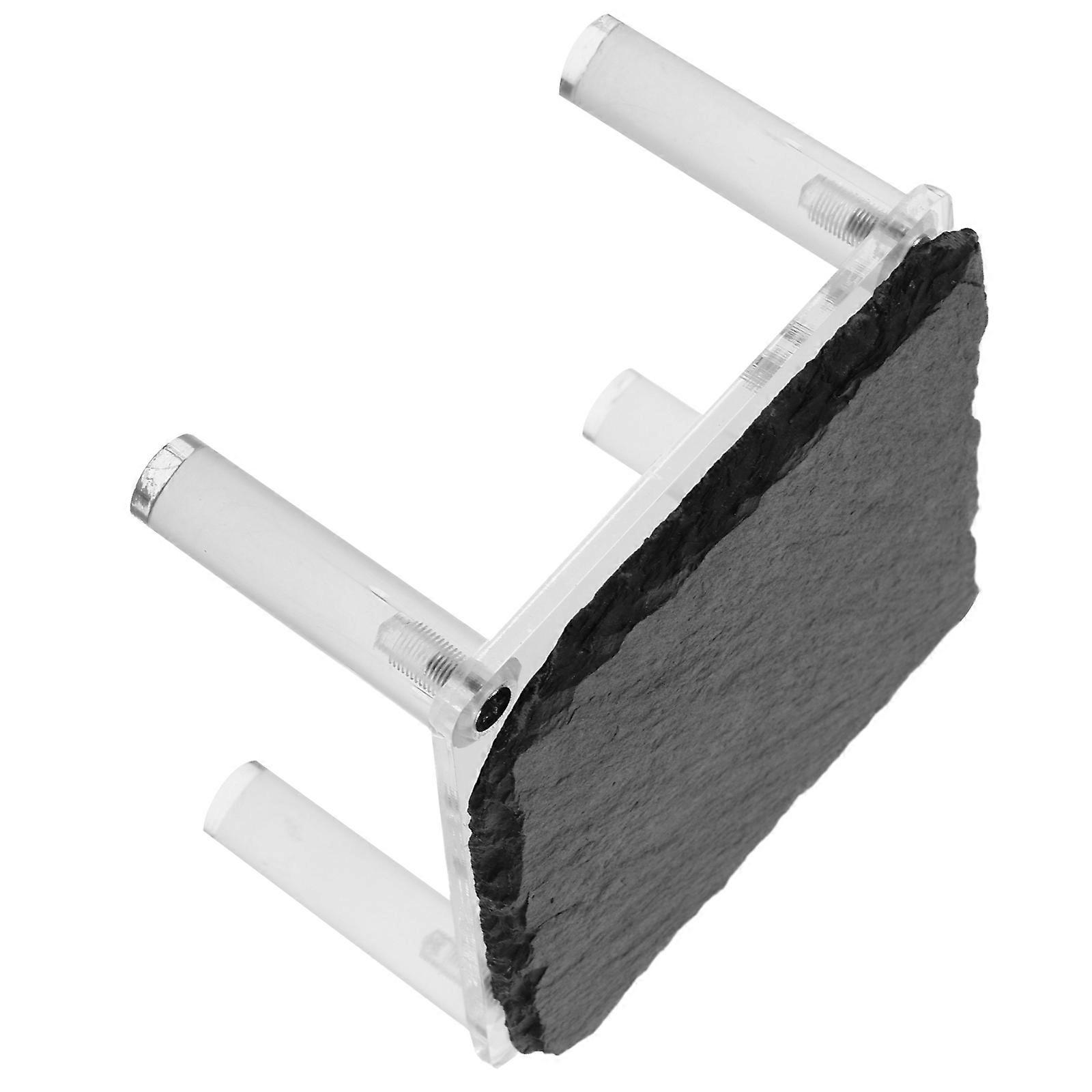 Reptile Resting Platform Terrarium Ledge Reptile Rockery Decoration 10.00X10.00X6.00CM Stone Material Basking Platform 1Pack