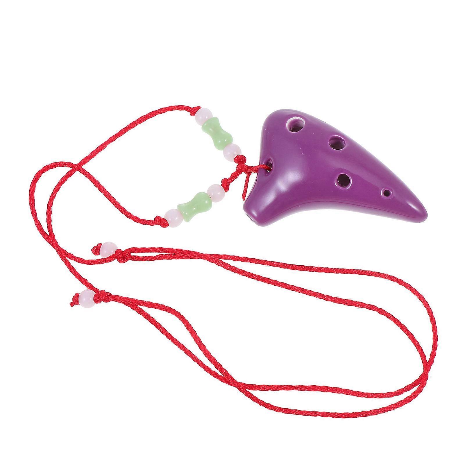 Unique Musical Instruments Creative Alto Ocarina Six Holes Ocarina Musical Instrument for Beginners All Ages 5.8X3.5X2CM 1Set