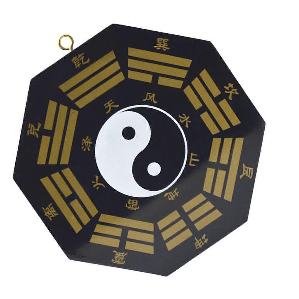 Chinese Bagua Adornment for Decoration Use Black Synthetic Material Evil Exorcism Ornament 7.8 inches