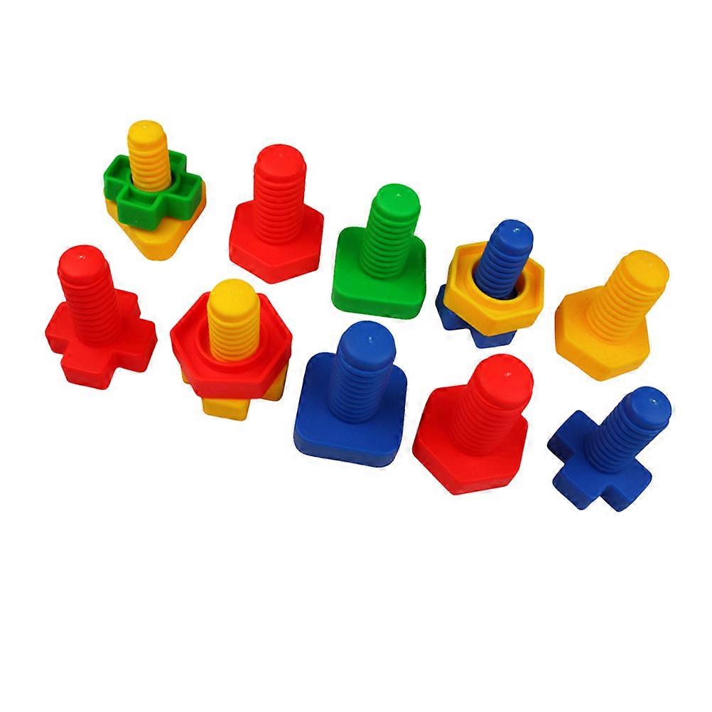 Screw Match Building Blocks Puzzle for Kids – Enhance Creativity and Counting Skills with Safe, Fun DIY Play Design for Boys