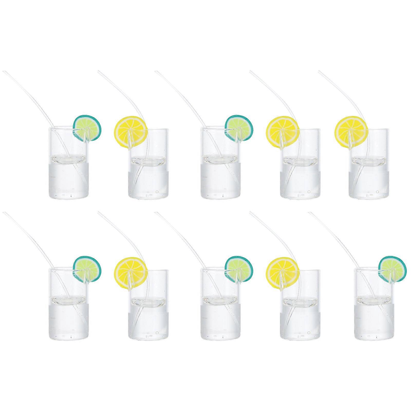 Miniature Lemonade Decor Cup Shape Accessories Suitable For Various Occasions Compact Size 10Pcs