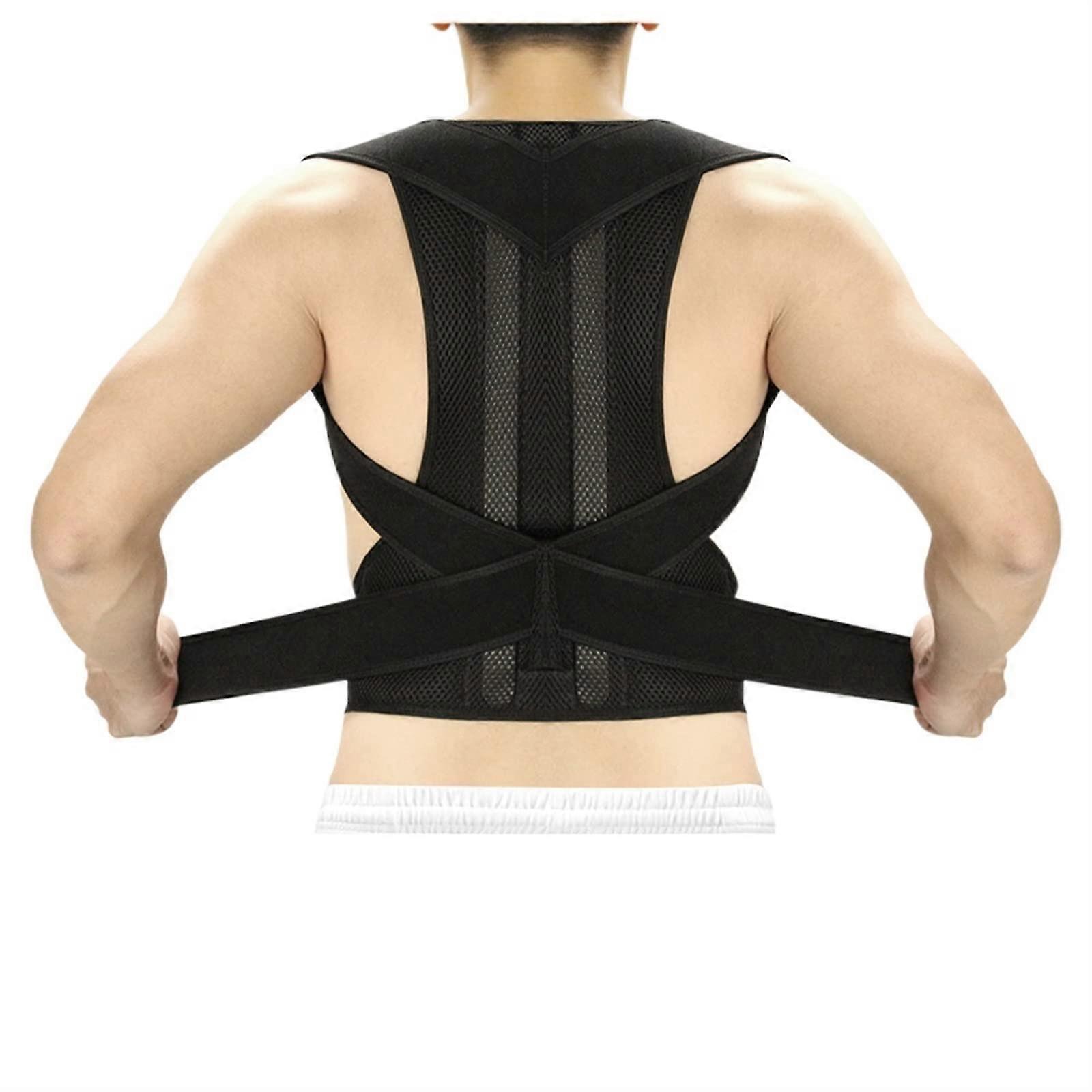 Posture Corrector Back Posture Brace Clavicle Support Stop Slouching and Buckling Adjustable Back Trainer Unisex (Size: L) decolorgad XL
