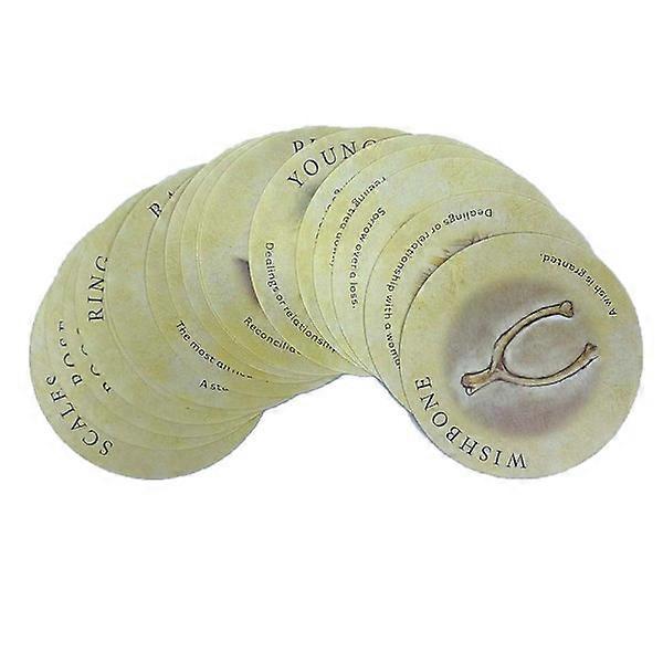 Tea Leaf Fortune Card Tarot Oracle Card Family Party Board Game Multicolor one size