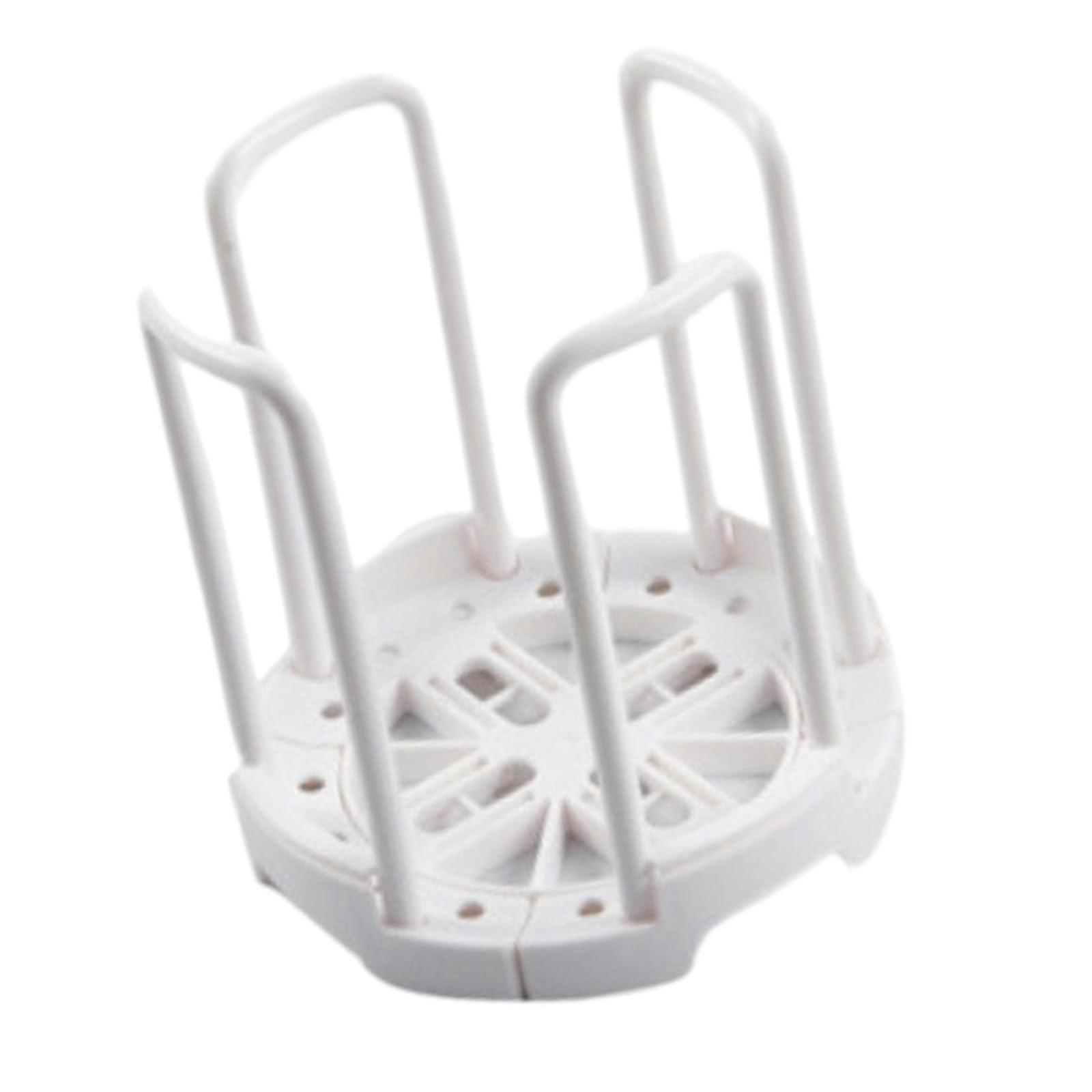 Expandable Bowl Holder for Kitchen Storage Plate Organizer White Sink Drying Rack