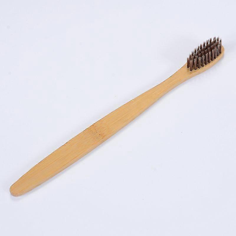 20 Pieces Biodegradable Bamboo Toothbrushes Reusable Charcoal Bamboo Toothbrush Natural Reusable Toothbrushes With Bpa-free Soft Bristles And Natural