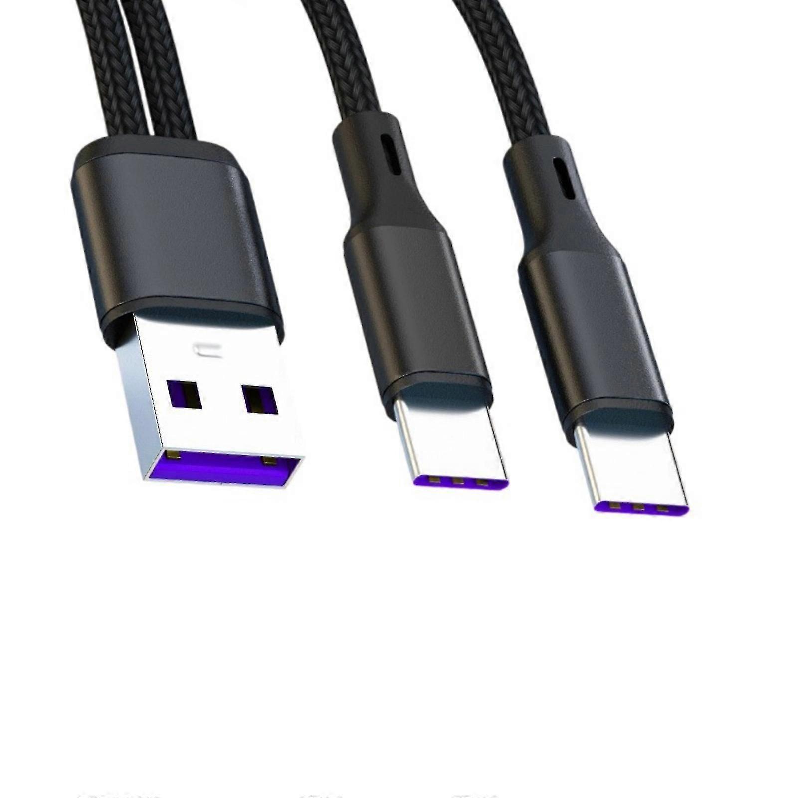 Cabo USB C automático prático para dispositivos Tipo C com carregamento rápido e dados