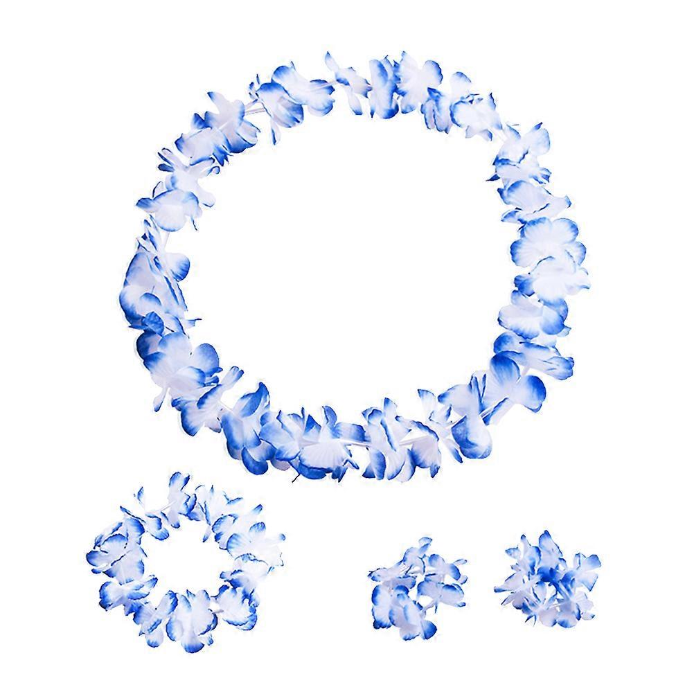 Flower Wreath and Bracelet Set, Universal Size for Beach Costume