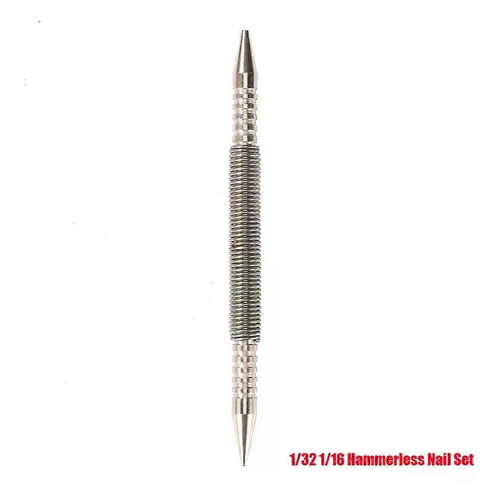 Spring Tool Hammerless Nail Set Center Holes Punch Spring Loaded Marking Metal Woodwork Drill Bit Door Pin Removal Tool