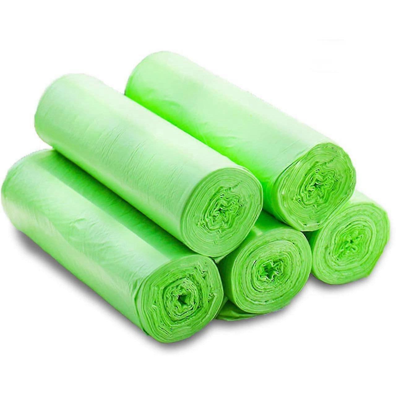 Bio-Müllsäcke, 100 Stück, kompostierbar und abbaubar, auslaufsicher, geeignet für 20-30 Liter Mülleimer