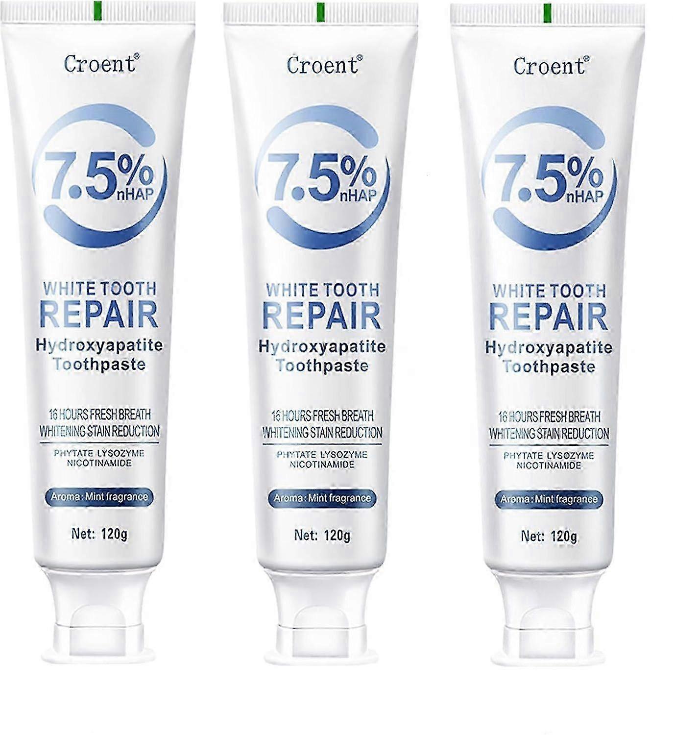 Hydroxyapatite Toothpaste, Enamel Protection and Tooth Strengthening, Fluoride Free Hidroxiapatita Toothpaste for Sensitive Teeth