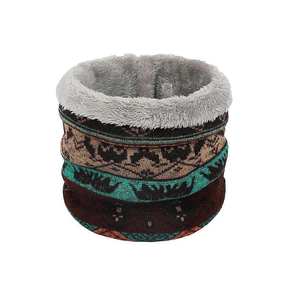 Plush Comfortable Neck Warmer Scarf For Adult Men In Elegant Design For Outdoor Sports And Winter Activities 1Set