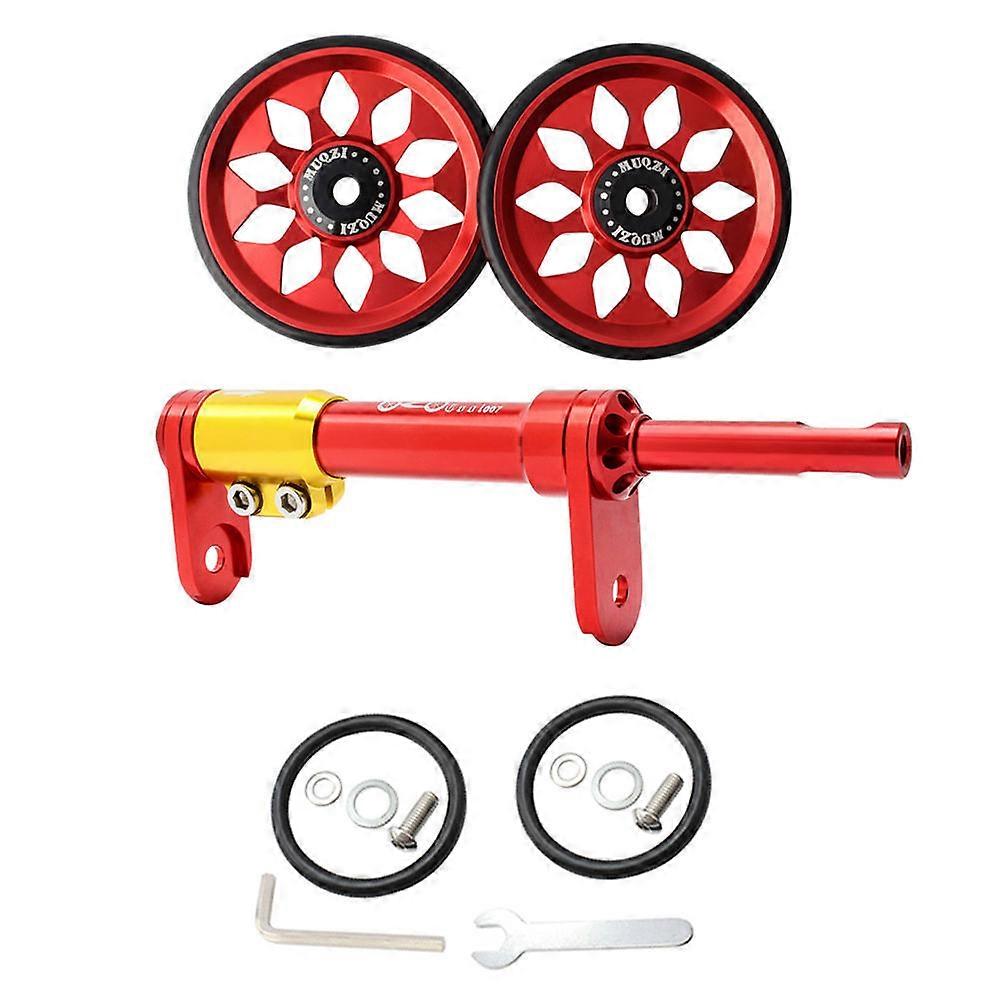 Cargo Carrying Extension Rod 1 Set Compatible With Brompton Folding Bike Ideal For Folding Bike Modification In Red Color