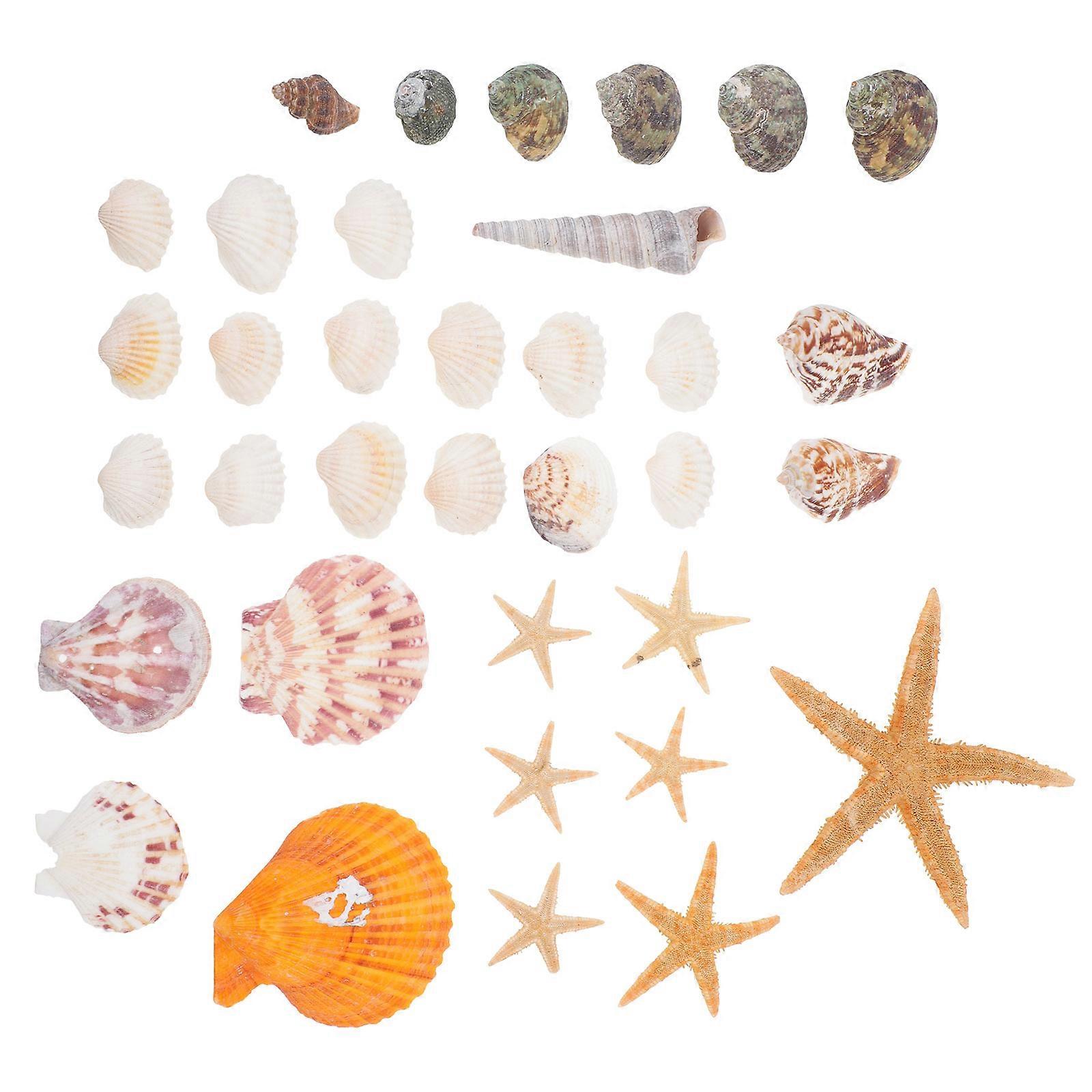 Craft Making 4 Sets Handmade Shell Pendant Accessories For Artisans Hair Ropes Making Assorted Color Unique Shape