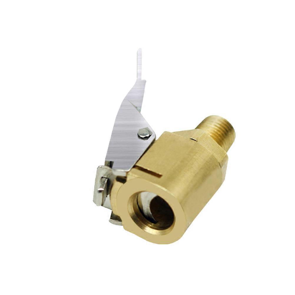 Air Pump Connector Adapter For Automotive Tire Accessories Daily Use Lightweight Design Golden Finish 1Pcs