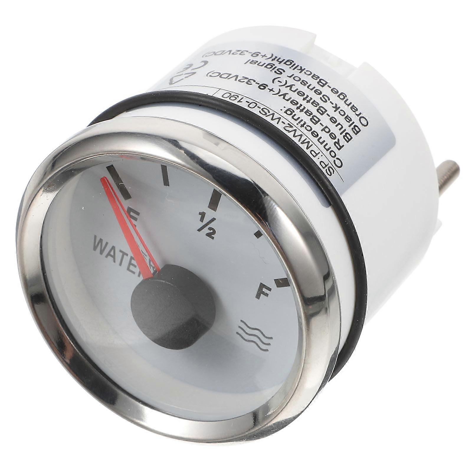 52mm αδιάβροχος στρογγυλός μετρητής ανοξείδωτου δεικτών στάθμης νερού για τη συντήρηση δεξαμενών ψαριών 1Set μετρά τη στάθμη νερού