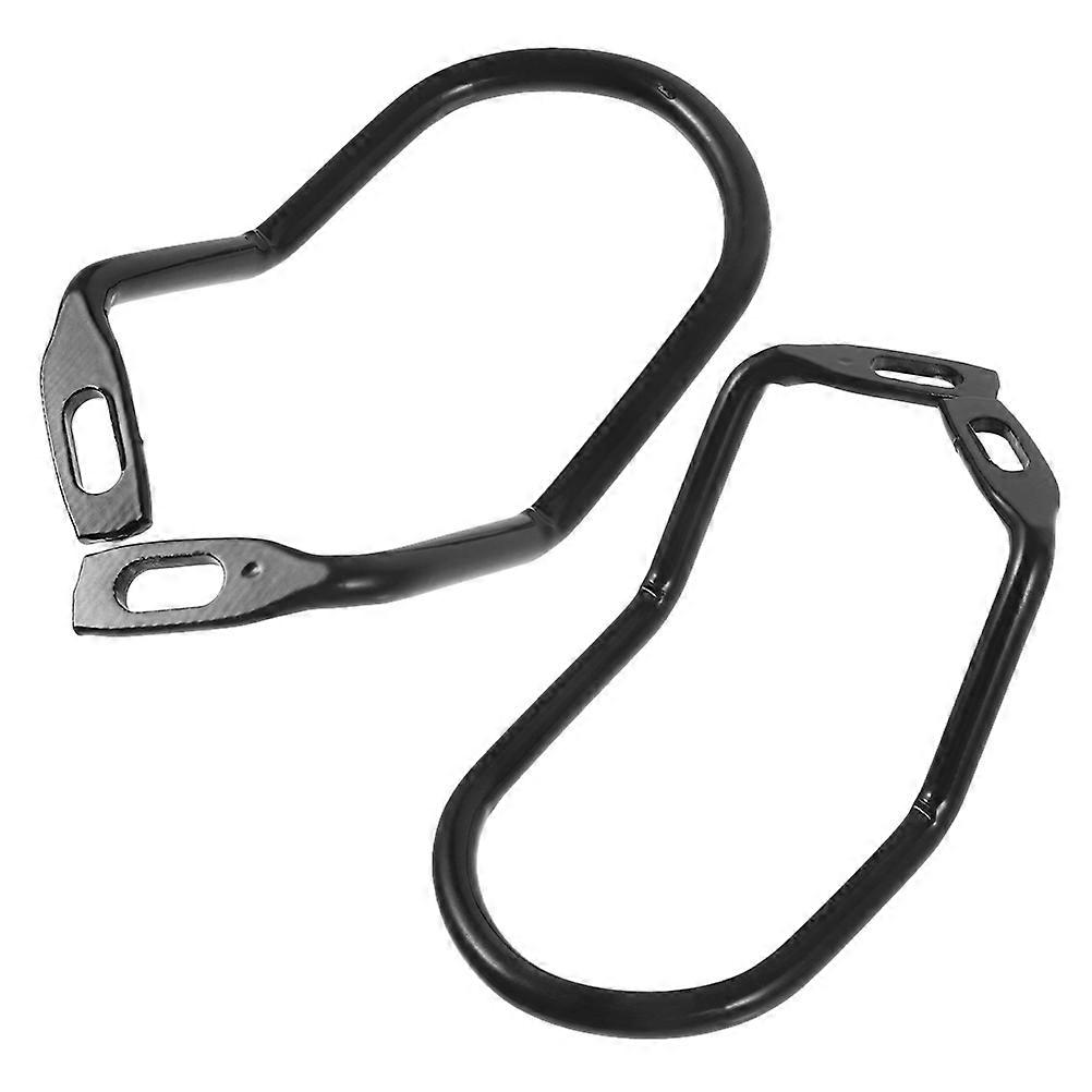 Derailleur Guard Rack Protector 2Pcs Black Steel for Bike Use with Toolfreeinstall Feature