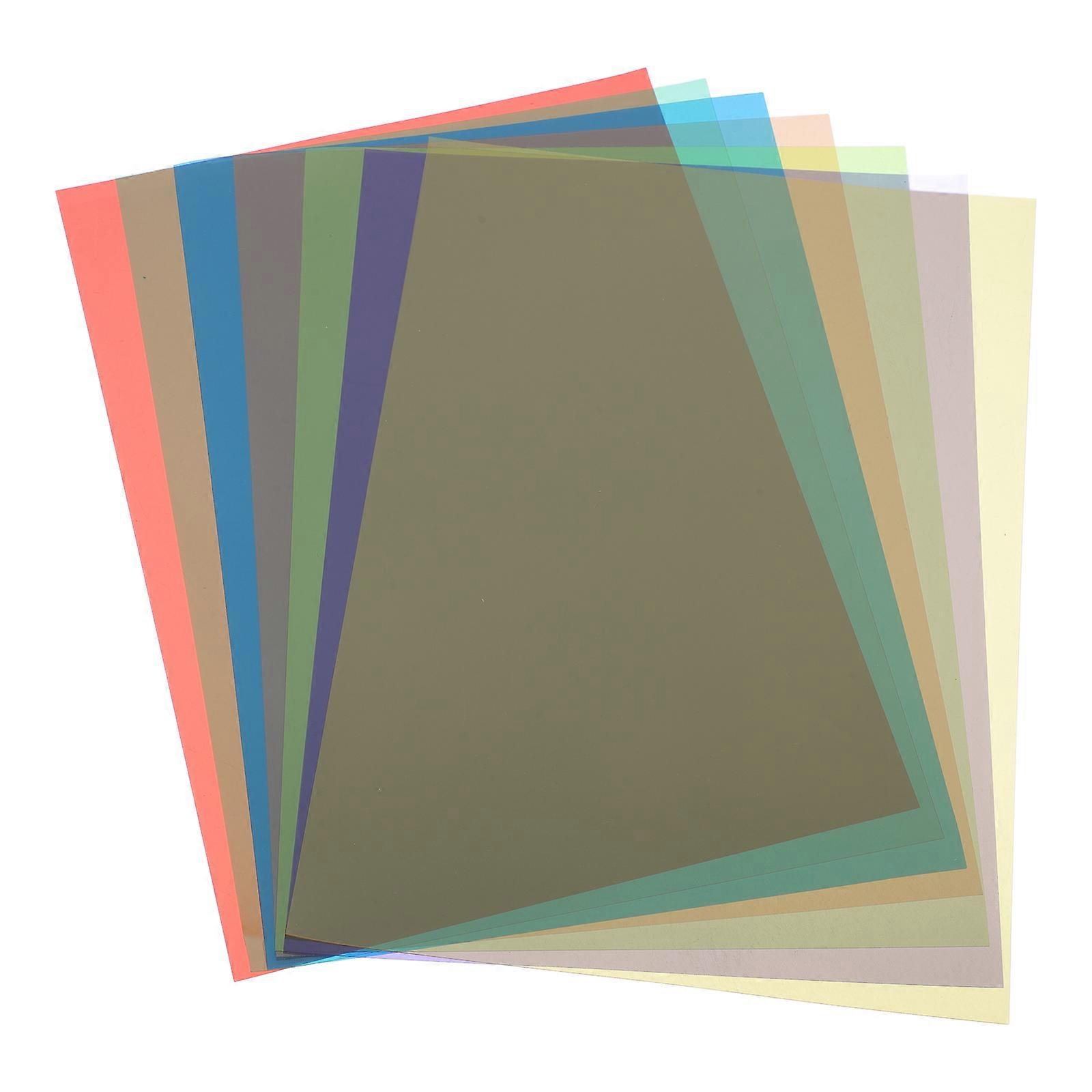 Colored Cellophane Sheets 7 Sheets Transparent Color Paper Light Diffuser For Craft Projects And Activities