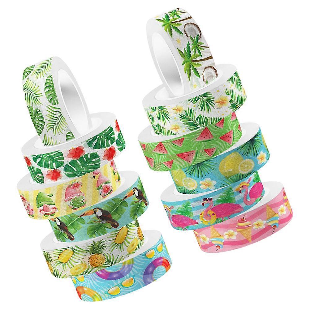 12 Rolls Decorative Washi Tape for Scrapbooking, DIY Crafts, Journals, Wrapping – , Versatile Art Supply