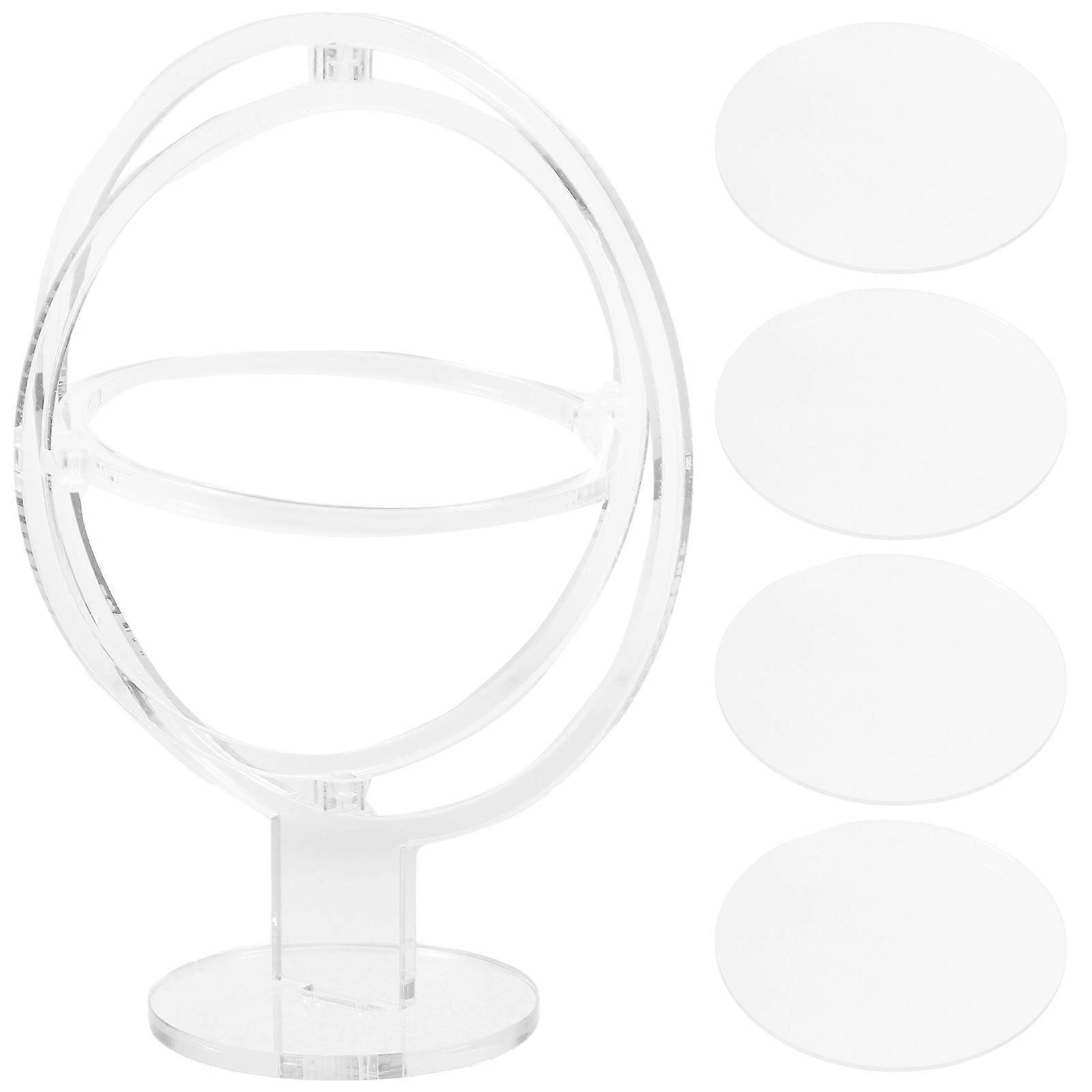 DIY Sand Art Moving Decor Plastic Mold for Desktop Display Stand Transparent Reusable 4.5 Inches