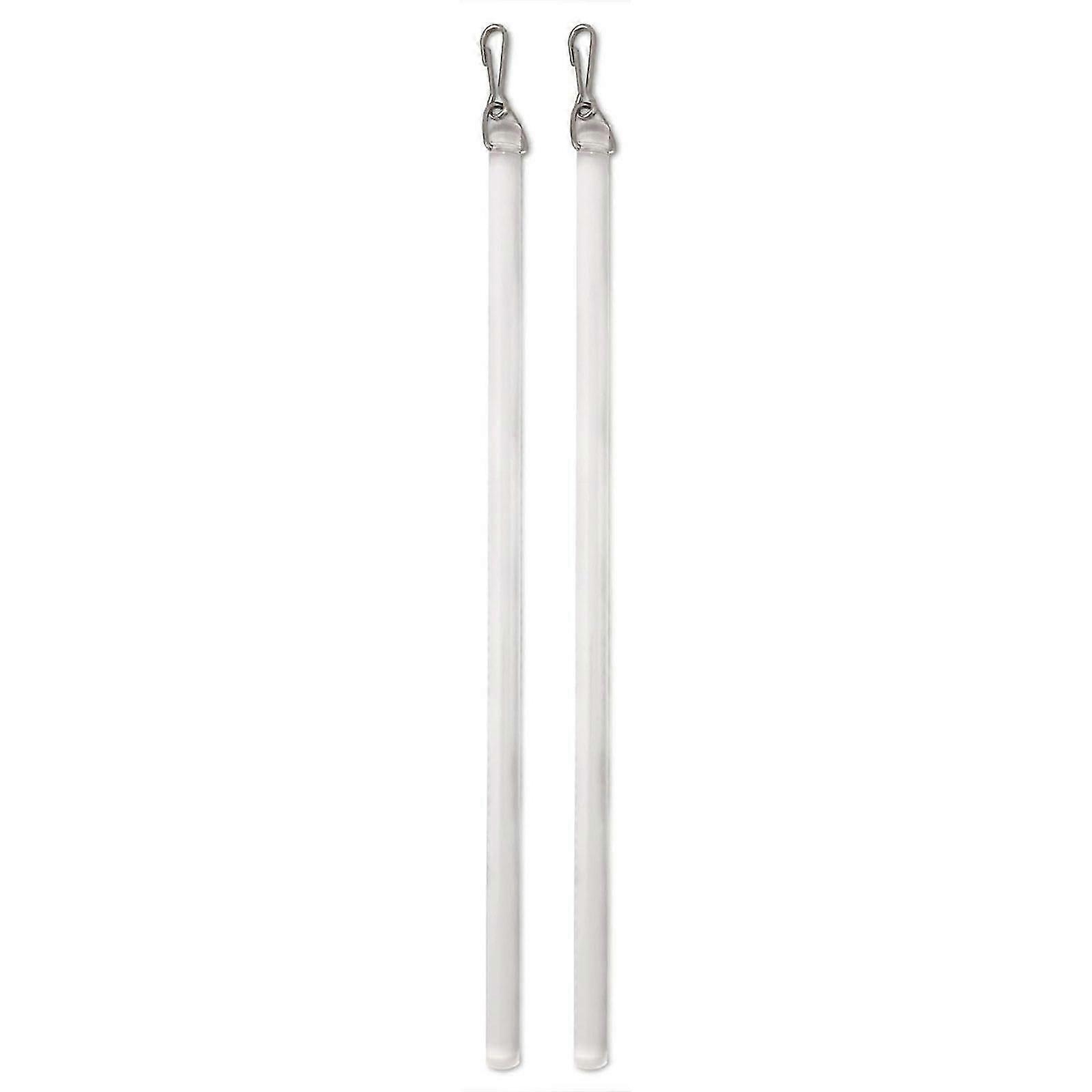 2 Pack Drapery Pull Wand Replacement Plastic Curtain Opening And Closing Stick With Hook Window Opener Curtain Pull Rod White