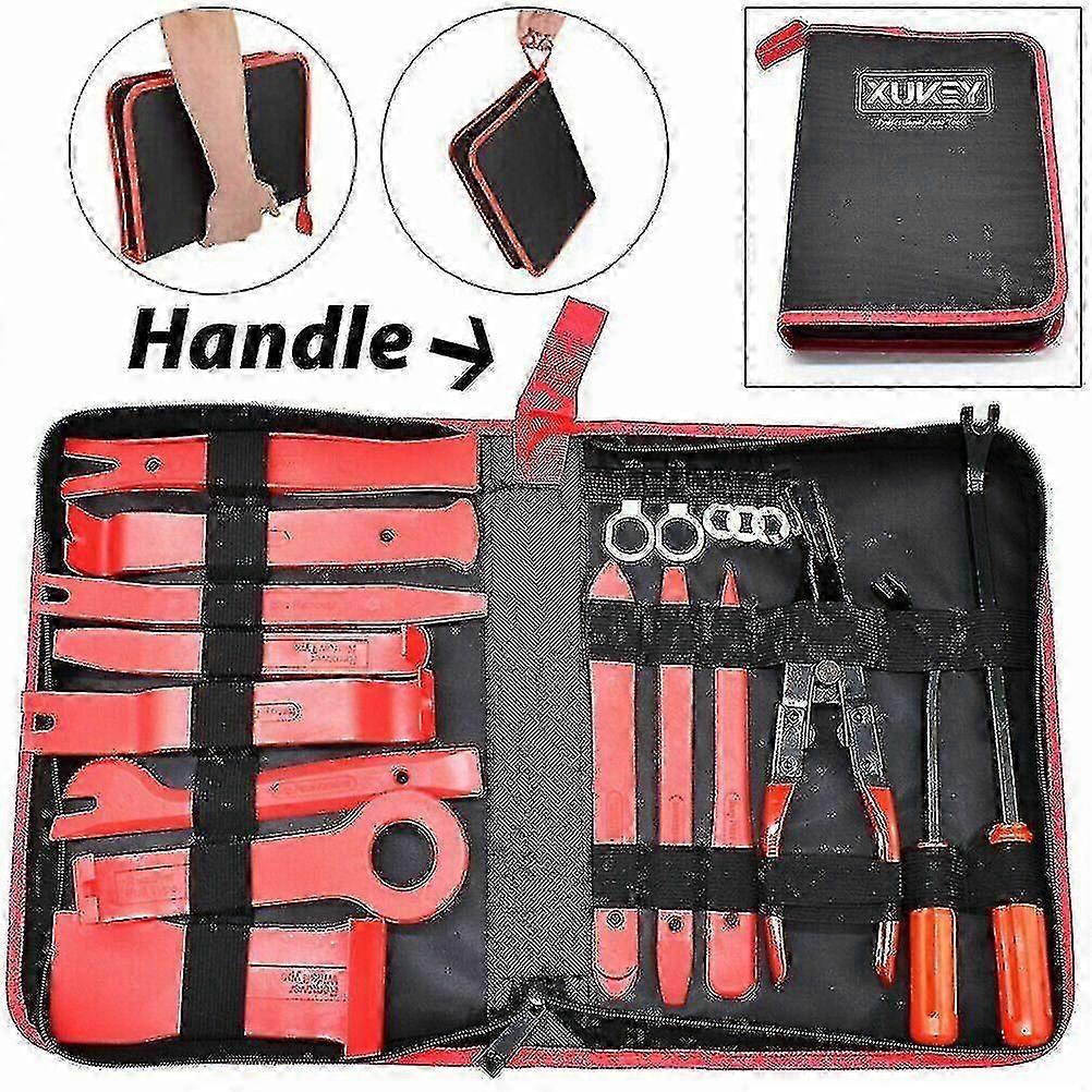 19ks nástroj pro odstranění obložení automobilu Auto Ruční nářadí Pry Bar Dash Panel Kit Interiér dveří