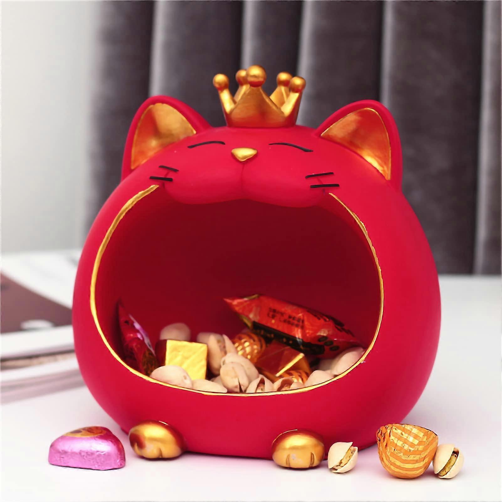 Resin Tiger Storage Box, Cute Decorative Ornament, Durable Dining Table Organizer