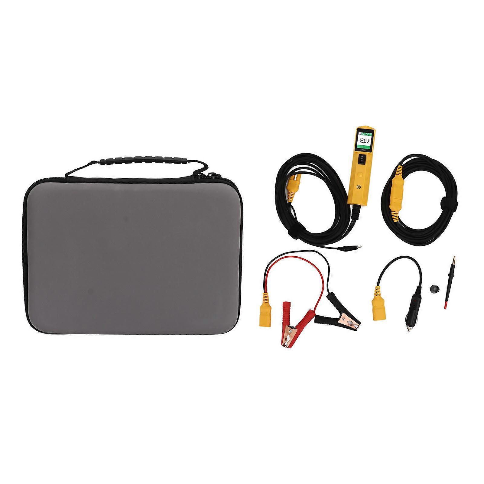 Digital Power Circuit Tester with TFT Color Display 10m Cable for 6V‑30V Vehicle Electrical Systems