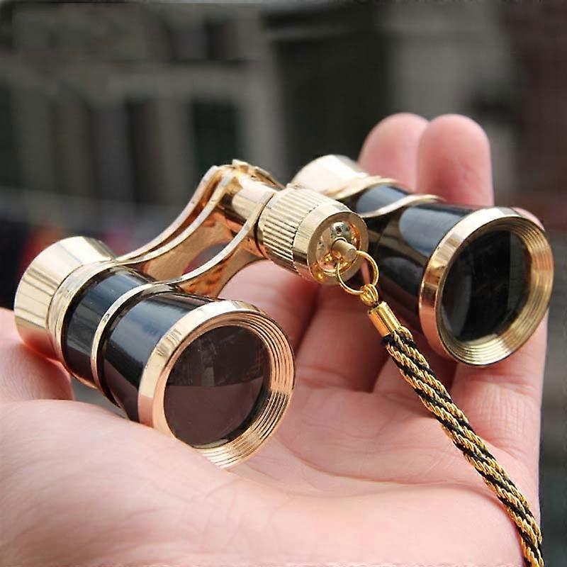 Classical Ladies Drama Watching Telescope Black with Chain